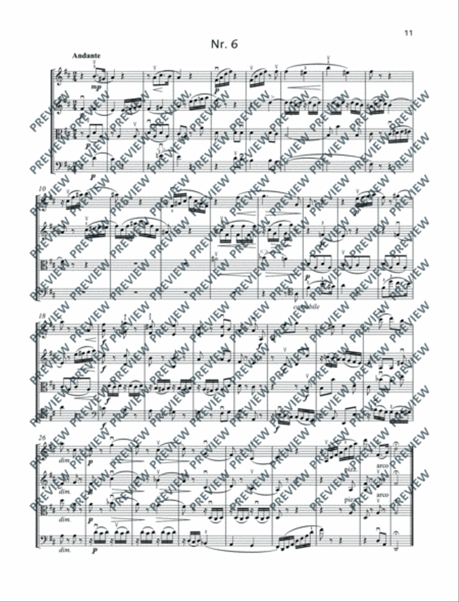 Mere Droplets String Quartet scores gallery preview page 12