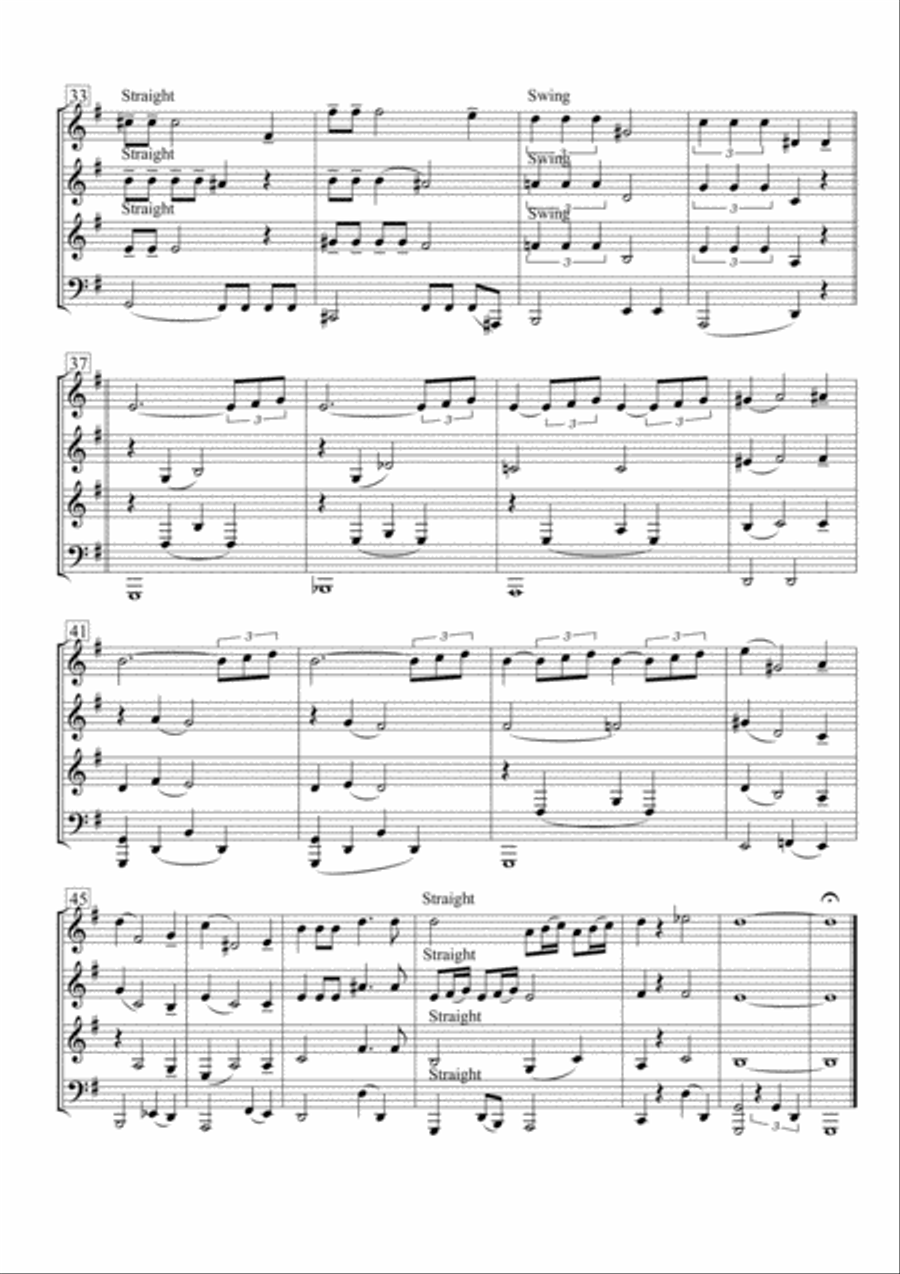 Moonlight Serenade Moonlight Serenade Brass Quartet scores gallery preview page 4