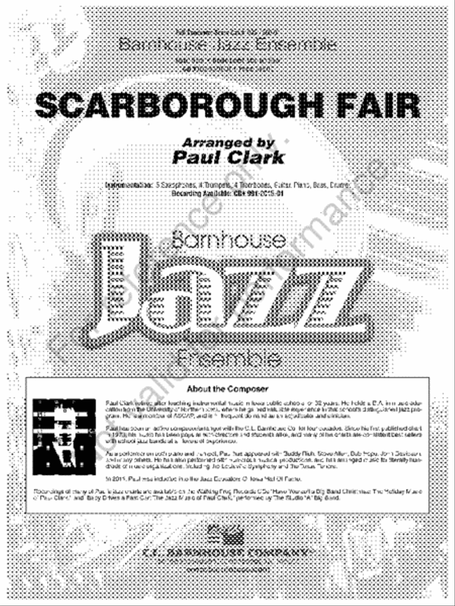 Scarborough Fair Jazz Ensemble scores gallery preview page 2