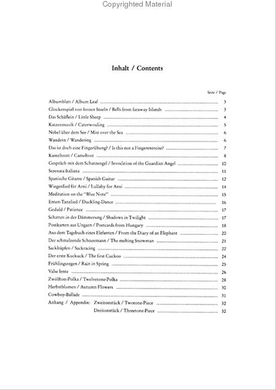 Neues fur Dich / Something New For You Easy Piano scores gallery preview page 2