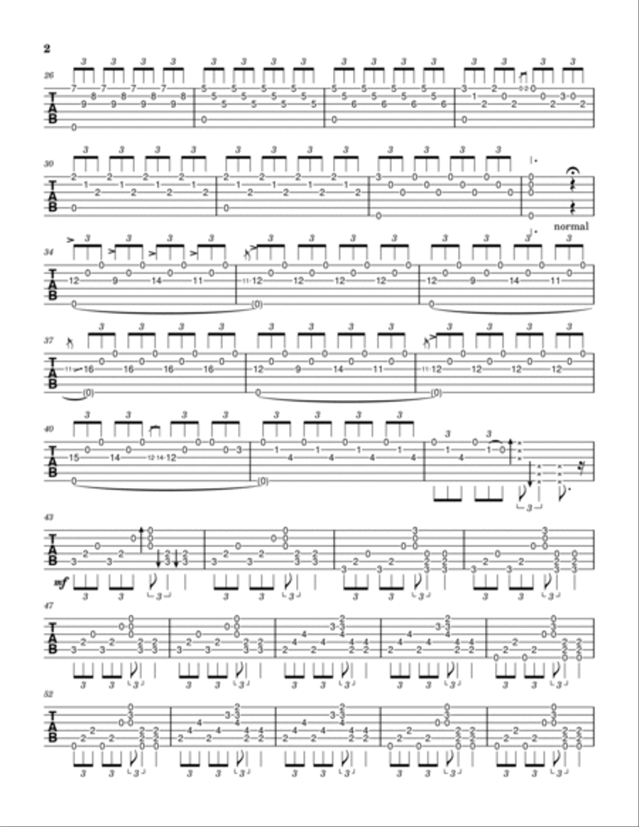 The Last Of Us Guitar Tablature scores gallery preview page 3