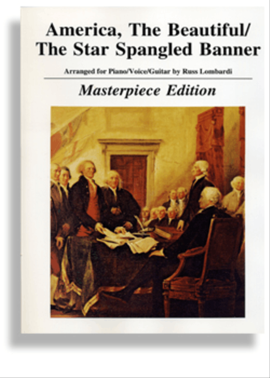 America The Beautiful and Star Spangled Banner * Masterpiece Edition Piano Solo scores gallery preview page 1