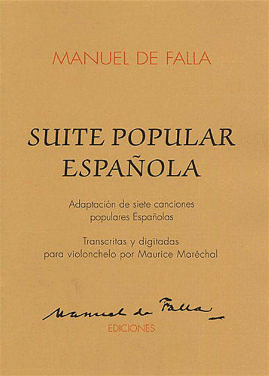 Suite Populaires Espagnole Piano Accompaniment scores gallery preview page 1
