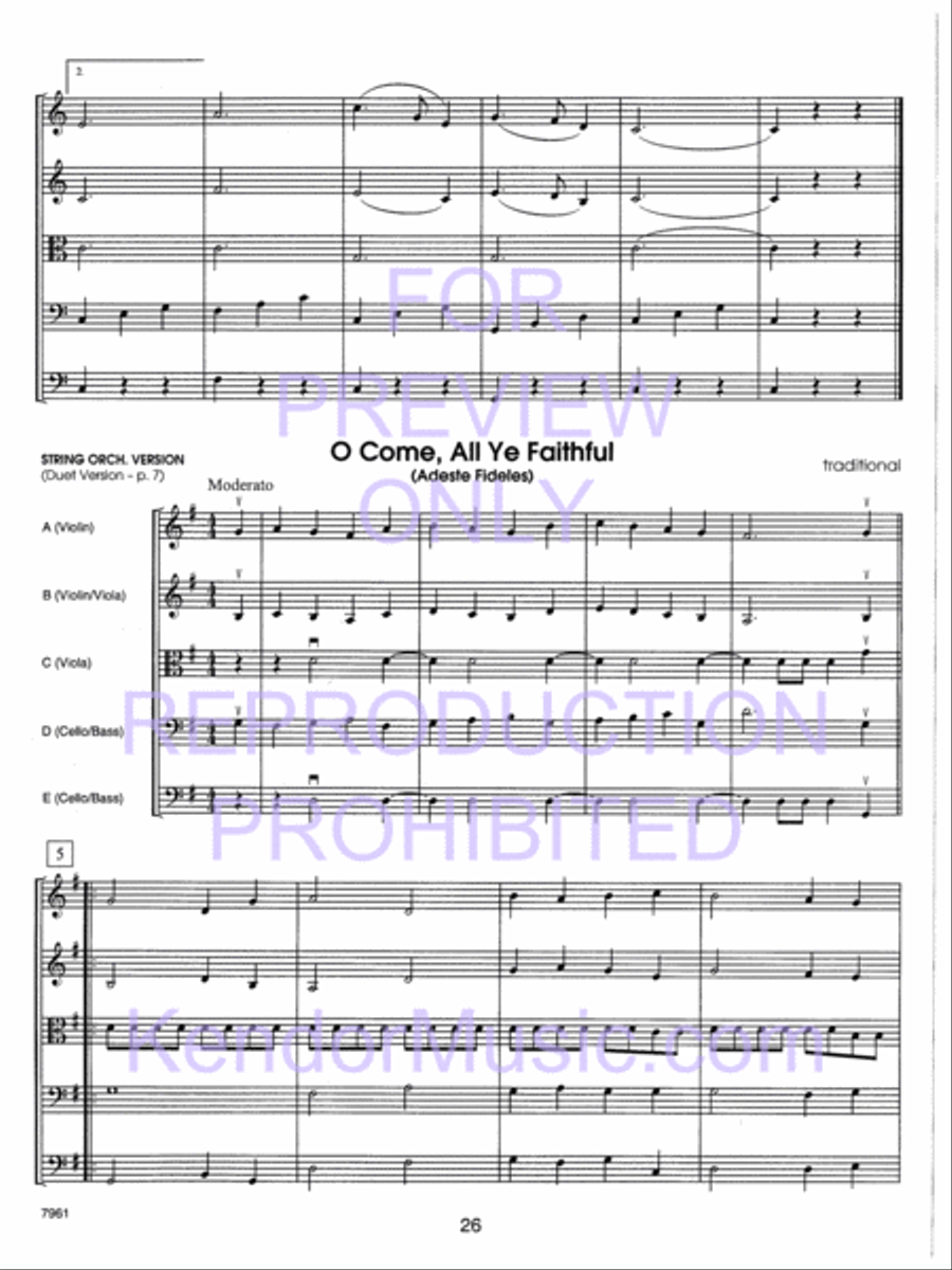 Holiday Strings (Score) String Orchestra scores gallery preview page 27