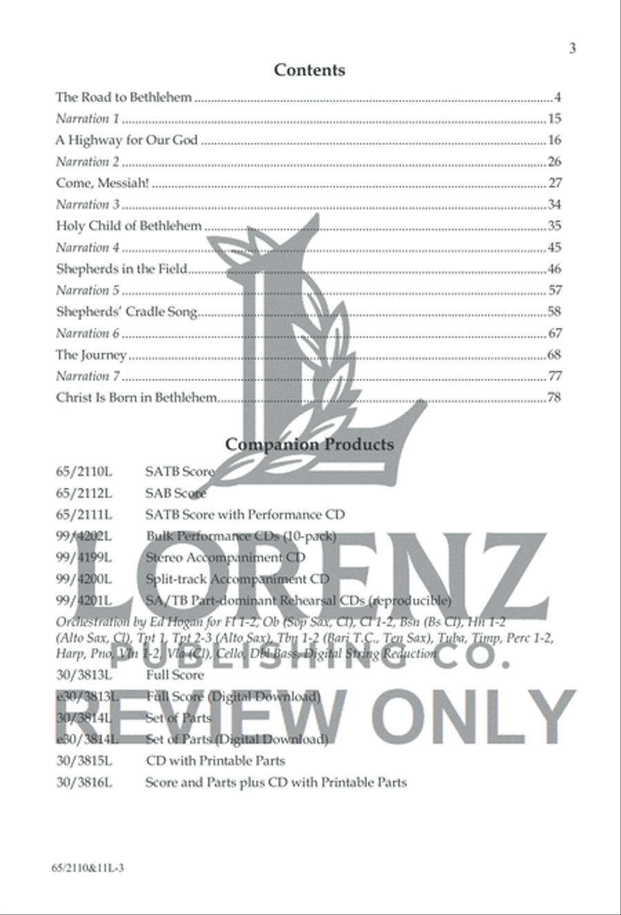 The Road to Bethlehem 4-Part scores gallery preview page 4