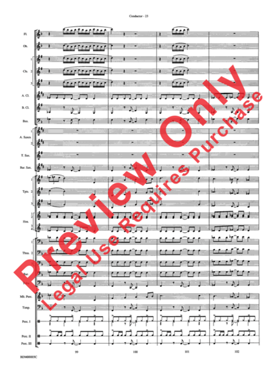 Overture de Argentina Overture de Argentina Concert Band scores gallery preview page 25