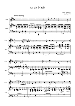 Franz Schubert - An die Musik (Violin Solo)