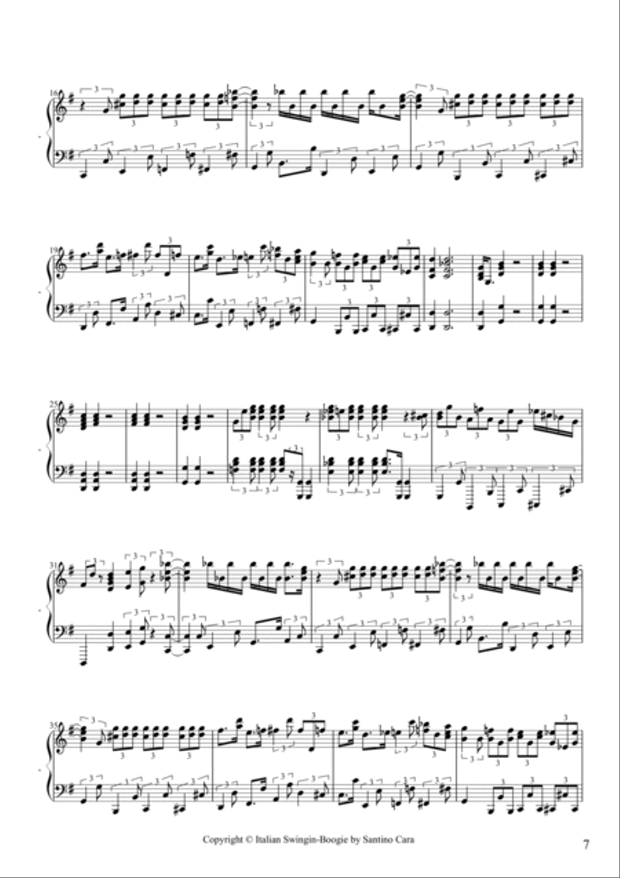Piano Swing no.2 Piano Solo scores gallery preview page 2