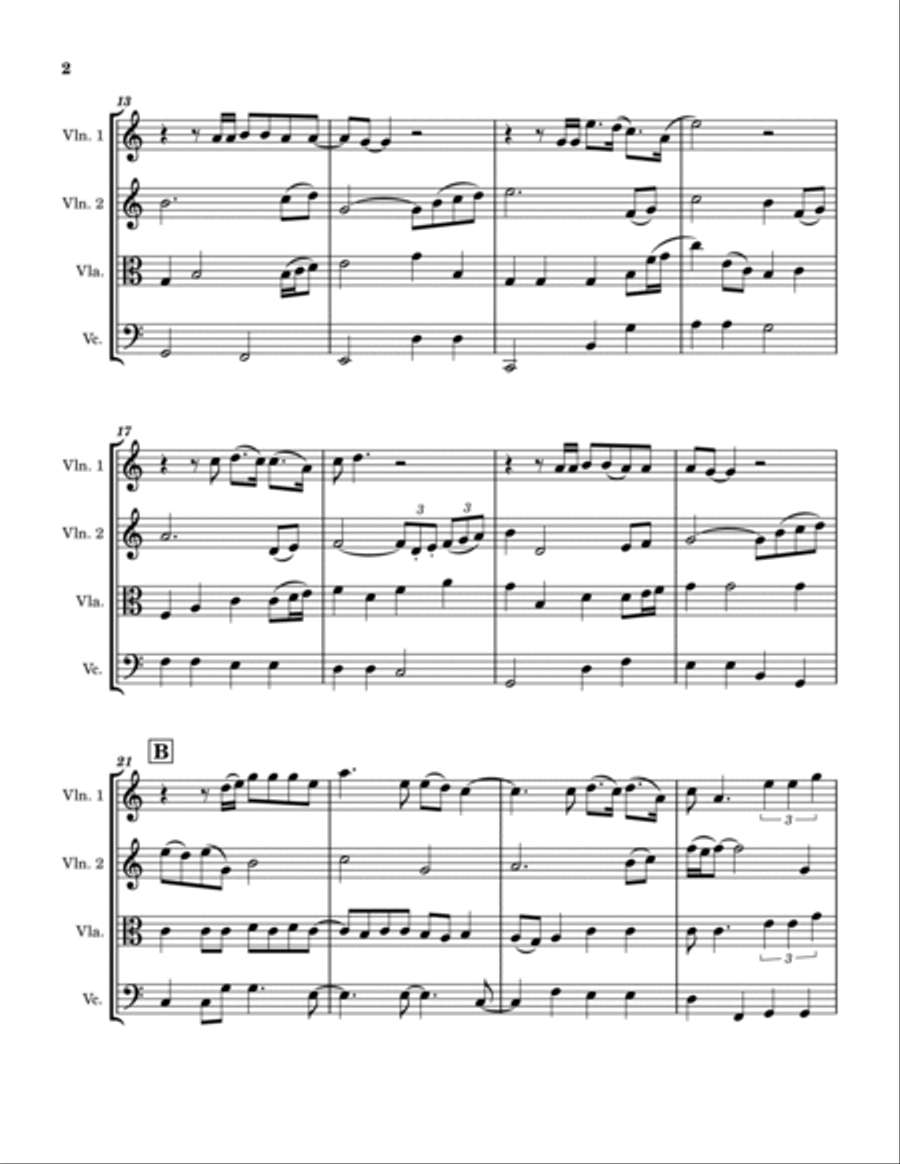 A Whiter Shade Of Pale String Quartet scores gallery preview page 2
