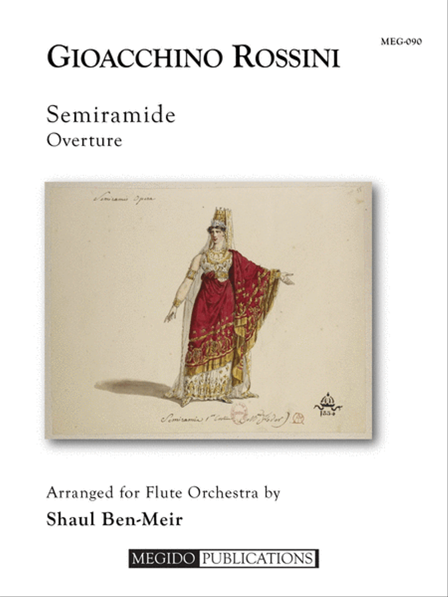 Semiramide Overture for Flute Orchestra Flute Choir scores gallery preview page 1