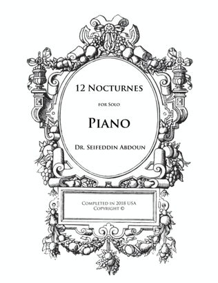 12 Nocturnes for Solo Piano
