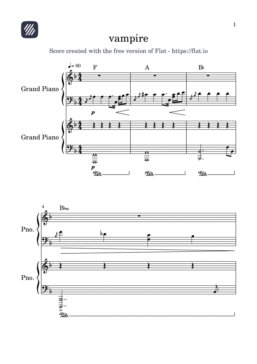 Vampire Voice scores gallery preview page 1