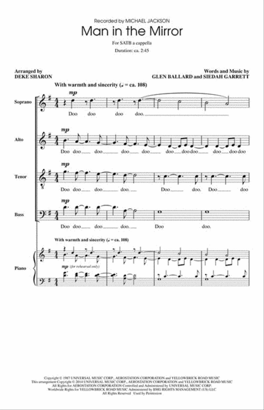 <br>Sheet music extract