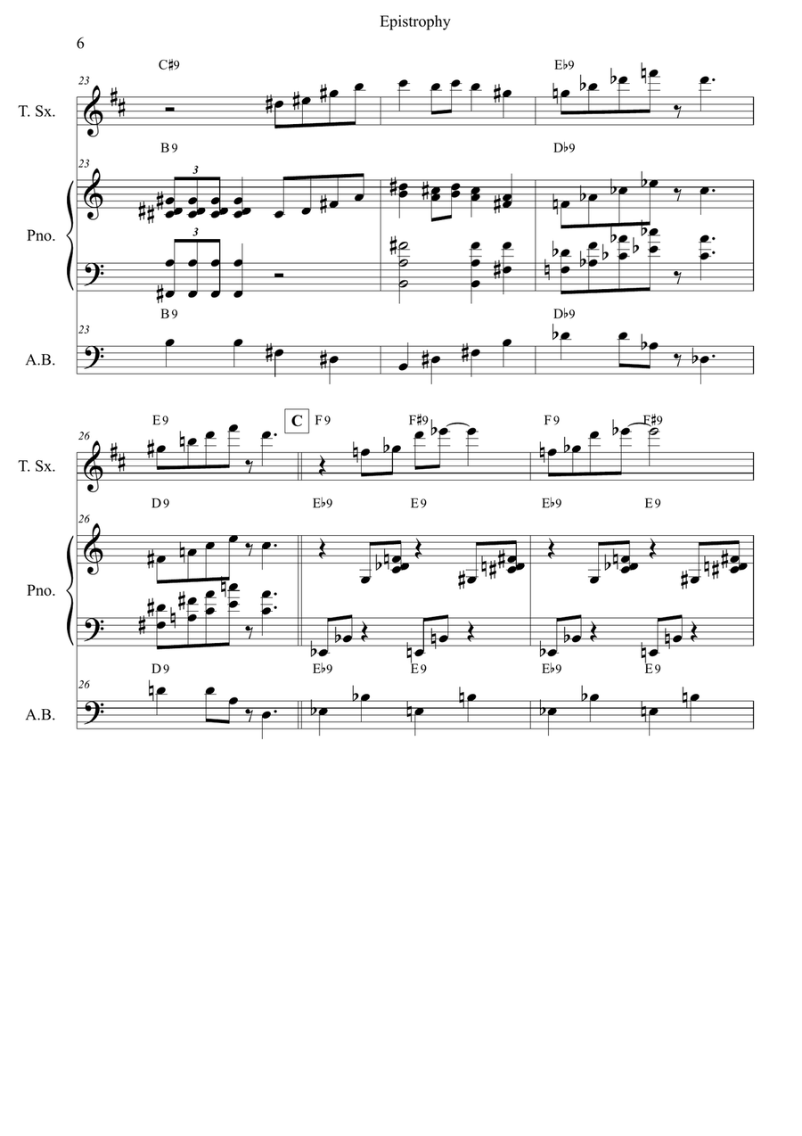 Epistrophy Small Ensemble scores gallery preview page 6