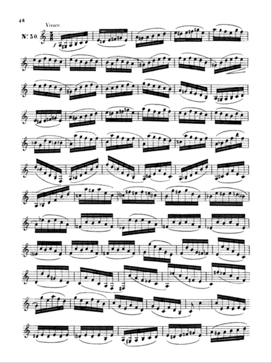Klosé: Thirty Etudes after H. Aumont Part scores gallery preview page 1