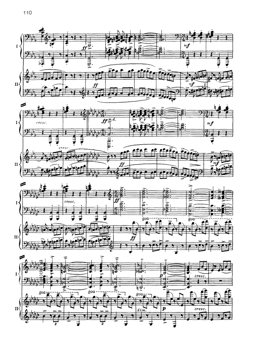 Suite No. 2, Opus 17 - IV. Tarantelle - Piano Duo (2 Pianos, 4 Hands) Piano Duet scores gallery preview page 4