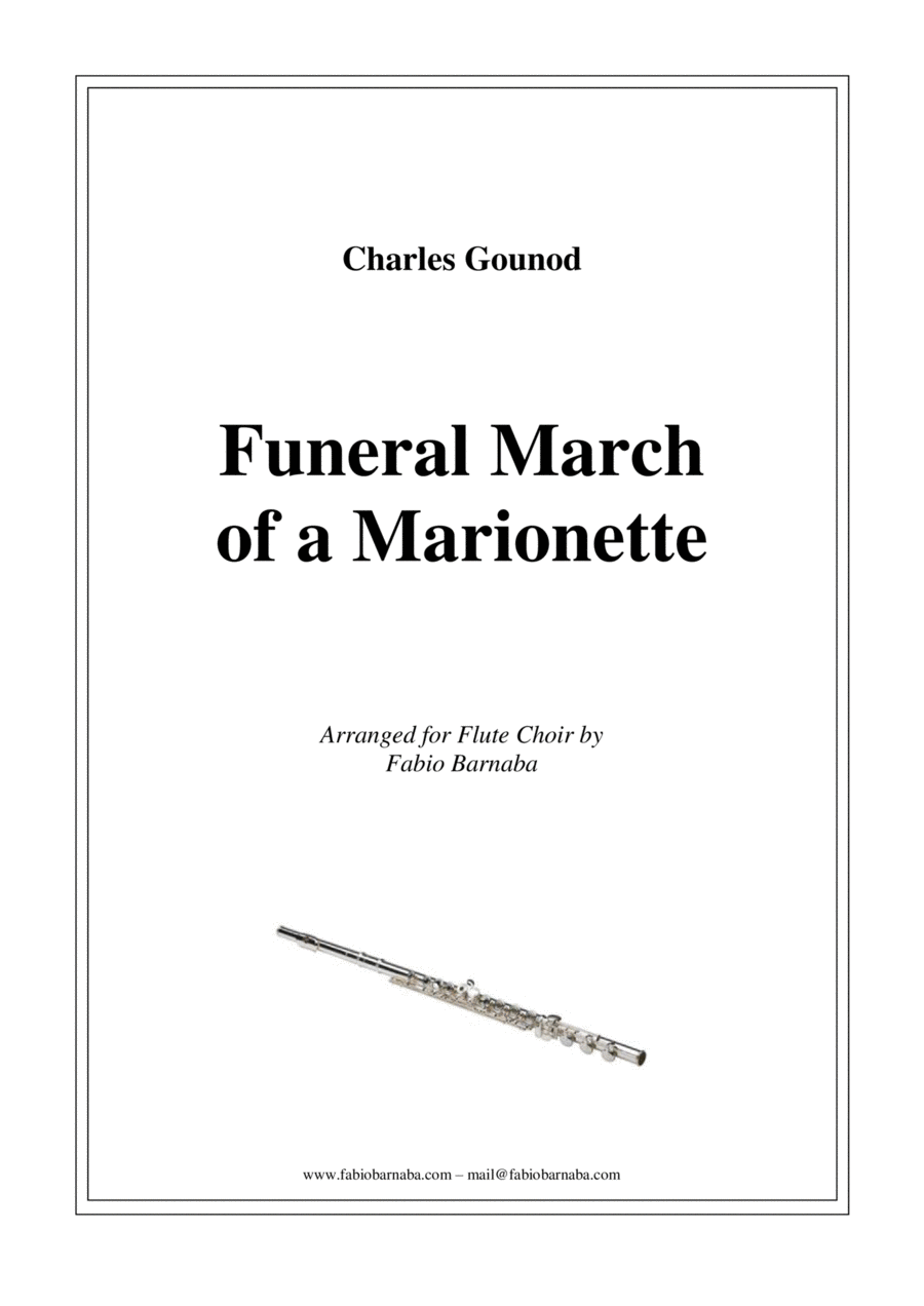 Funeral March of a Marionette - for Flute Choir Funeral March of a Marionette - for Flute Choir Flute Choir scores gallery preview page 1