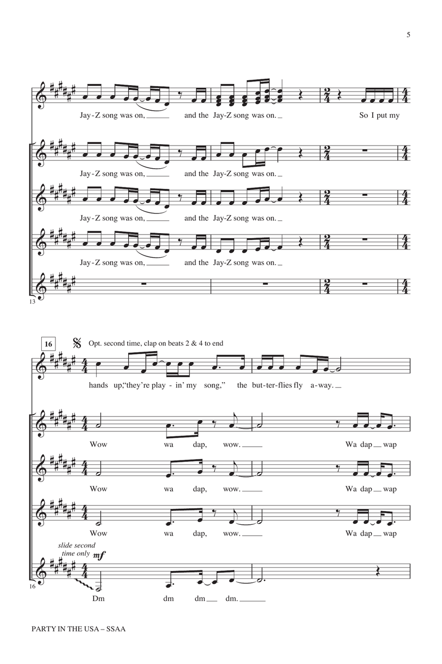 Party In The U.S.A. SSA scores gallery preview page 4