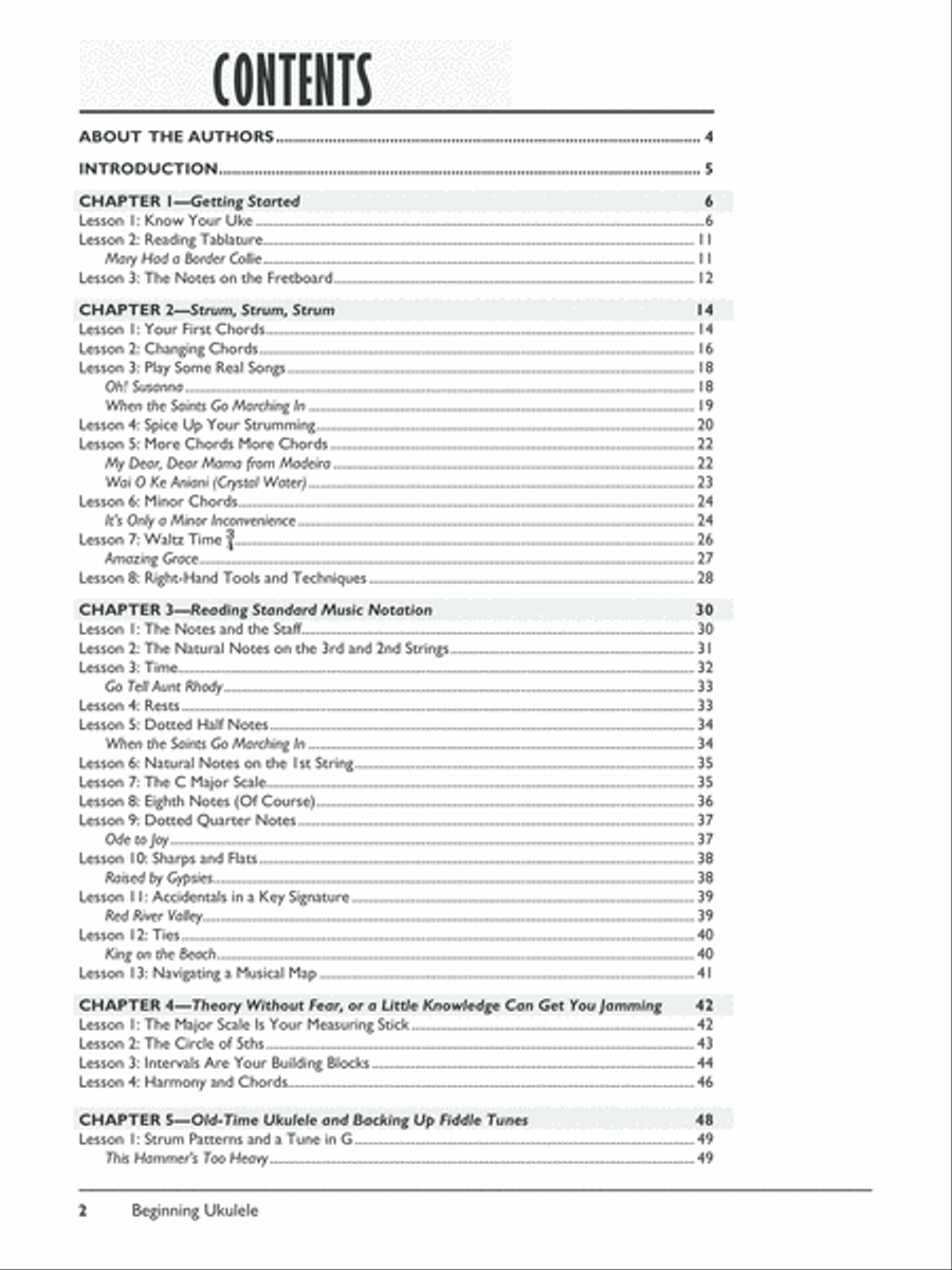 The Complete Ukulele Method -- Beginning Ukulele Ukulele scores gallery preview page 2
