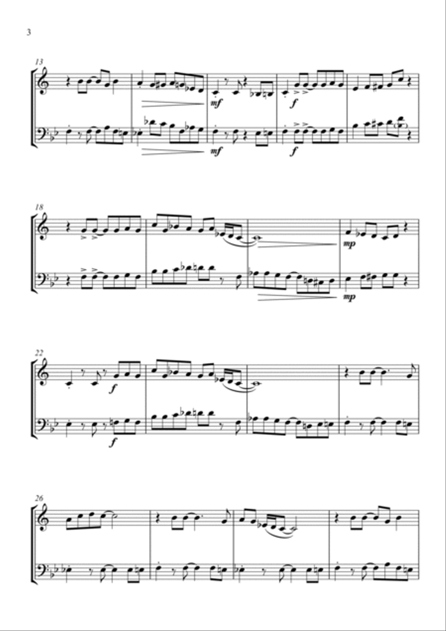 Rock Solid - Trumpet/Trombone Duet Brass Duet scores gallery preview page 6