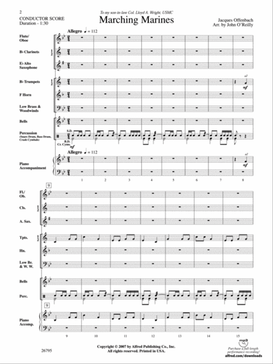 Marching Marines Concert Band scores gallery preview page 2