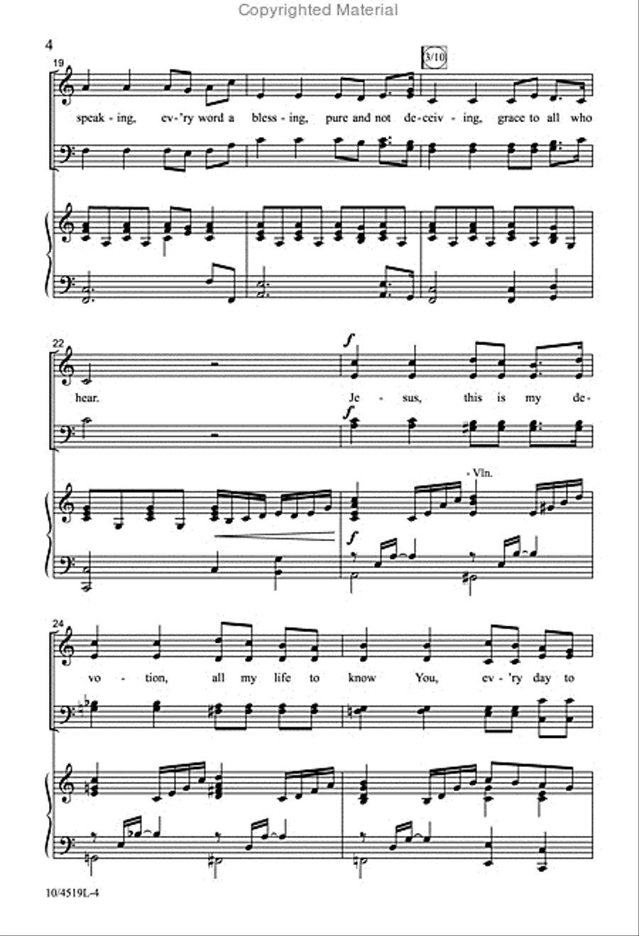 Christ Be in My Waking 4-Part scores gallery preview page 4