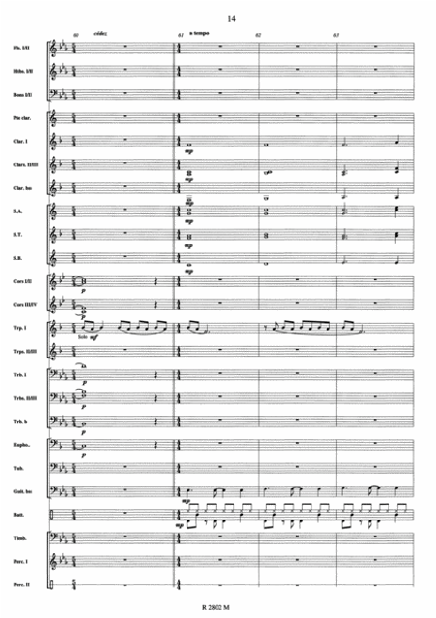 Johnny Hallyday Concert Band scores gallery preview page 12