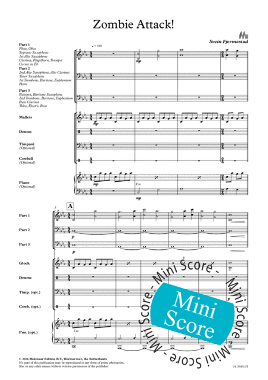 Zombie Attack! Zombie Attack! 3-Part scores gallery preview page 5