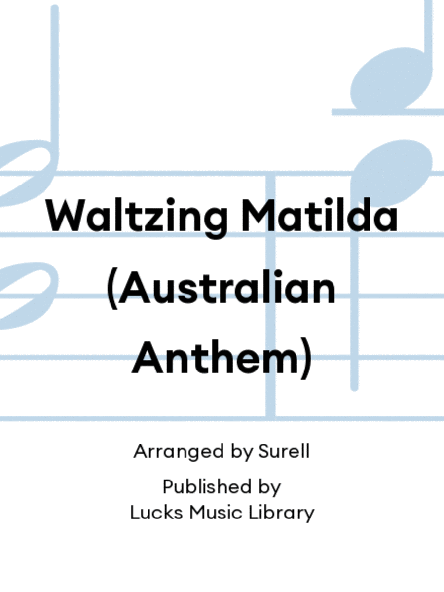 Waltzing Matilda (Australian Anthem) Score scores gallery preview page 1