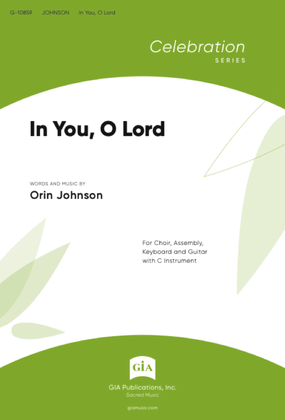 Book cover for In You, O Lord