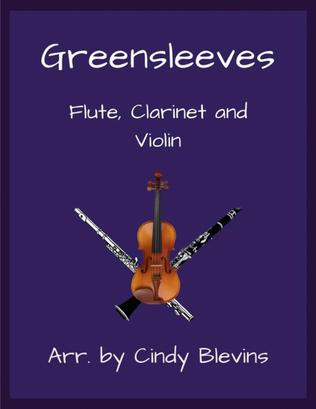 Book cover for Greensleeves, Flute, Clarinet and Violin