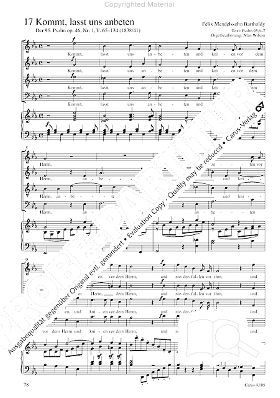 Choral collection Mendelssohn - editionchor Choir scores gallery preview page 79