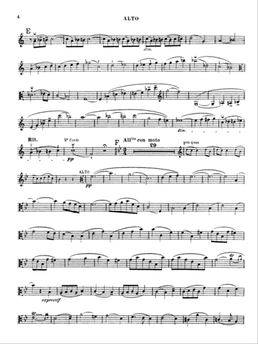Saint-Saëns: Cello Concerto, Op. 33 (Transcribed) Viola scores gallery preview page 4