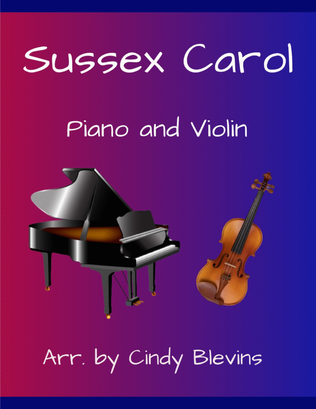 Sussex Carol, for Piano and Violin