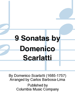 Book cover for 9 Sonatas By Domenico Scarlatti