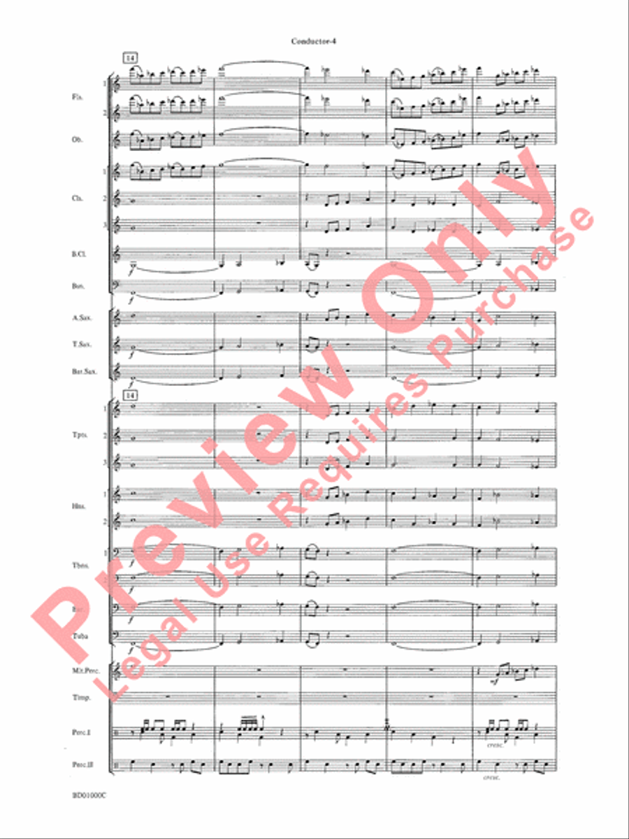 Chant Rituals Chant Rituals Concert Band scores gallery preview page 7