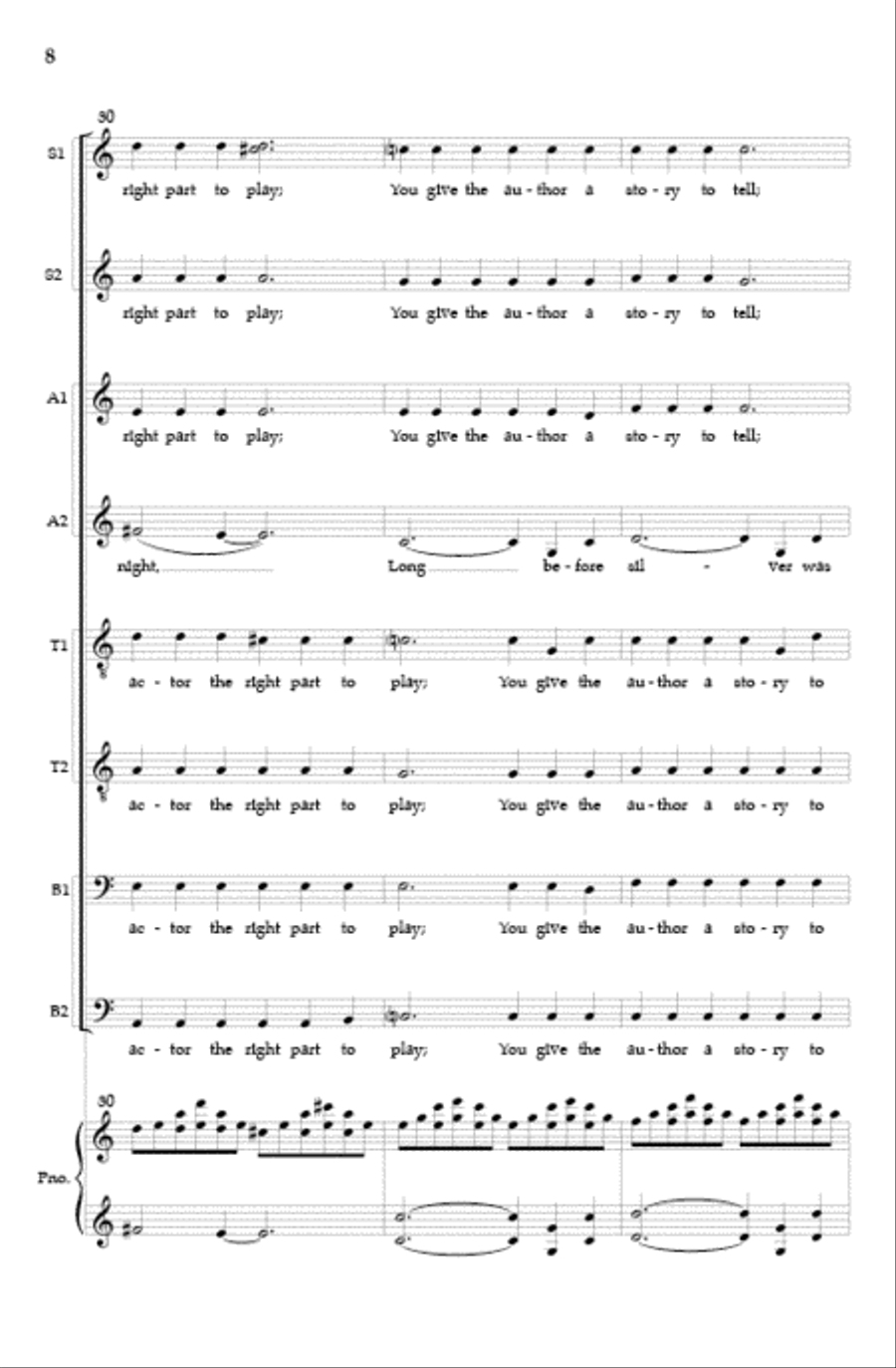 Luminous Night of the Soul (Vocal Score) SSAATTBB scores gallery preview page 7