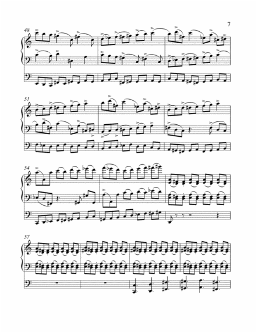 Triptych for Organ and Orchestra: Angelus Organ Solo scores gallery preview page 5