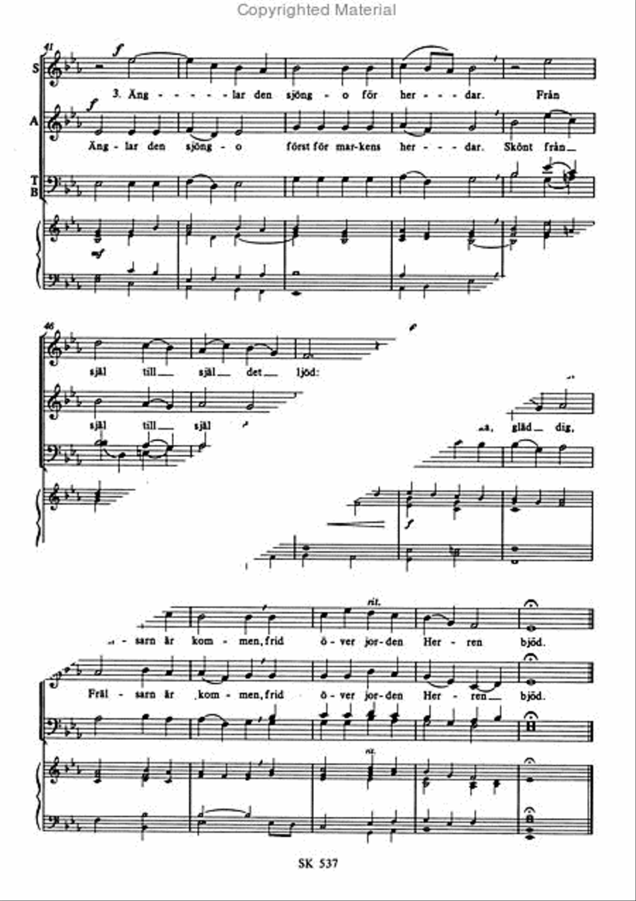 Harlig ar jorden 4-Part scores gallery preview page 4