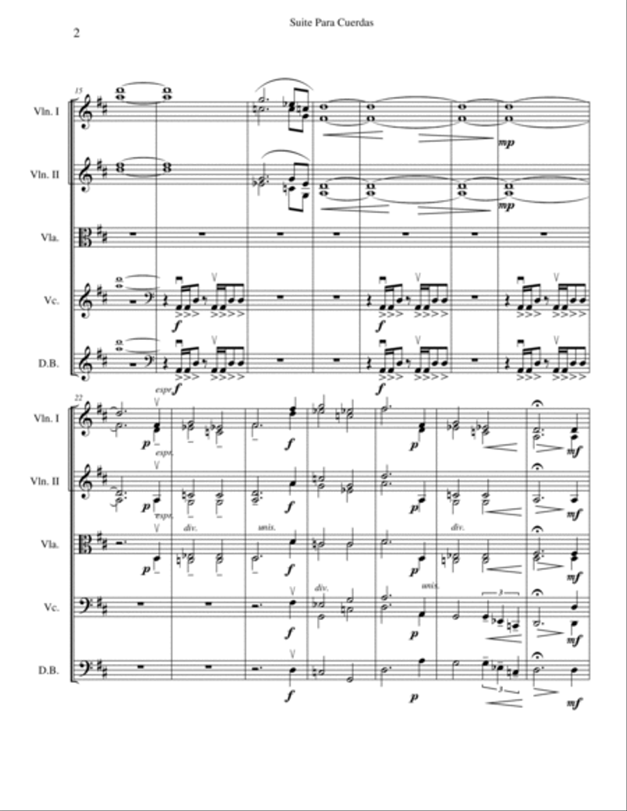 Suite for String Orchestra - Mov. I String Orchestra scores gallery preview page 2