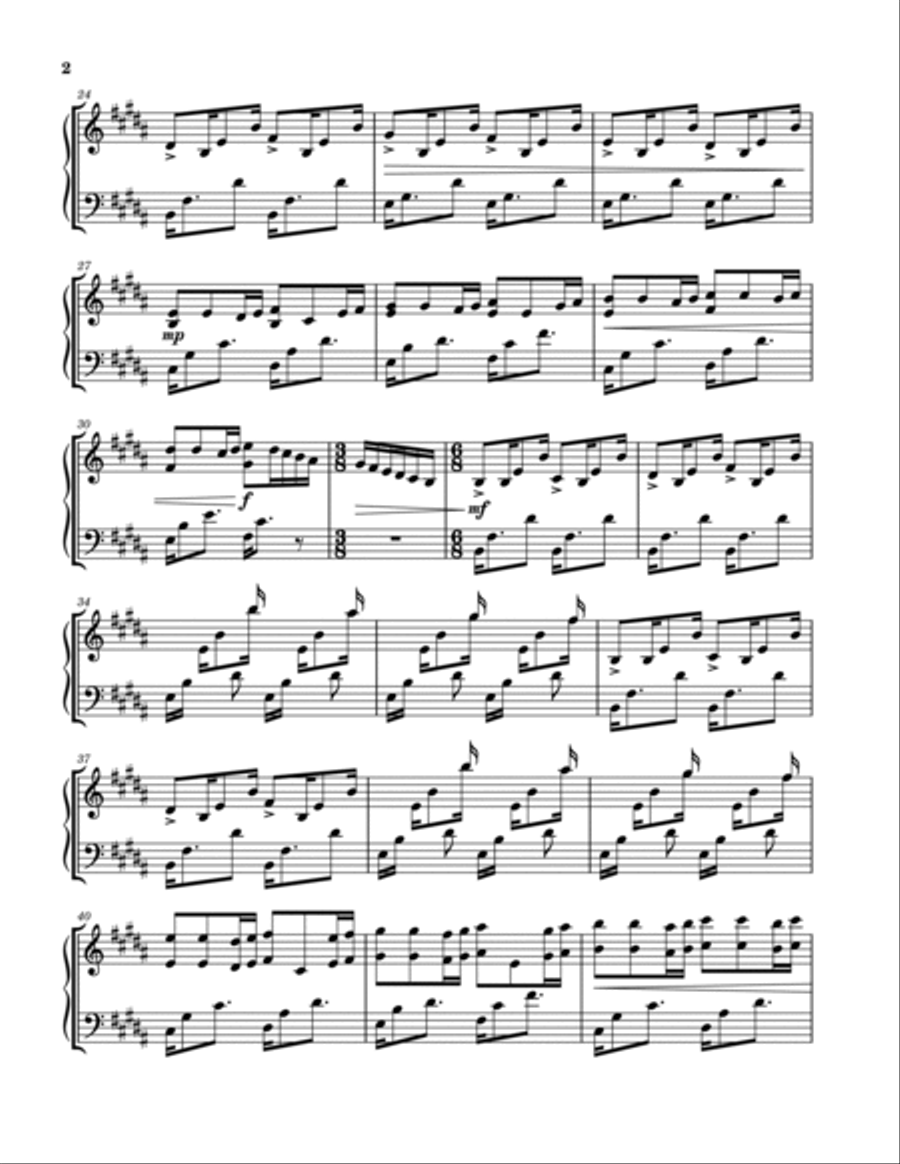 Anemone - 4.3 Octave Marimba Solo Marimba scores gallery preview page 3