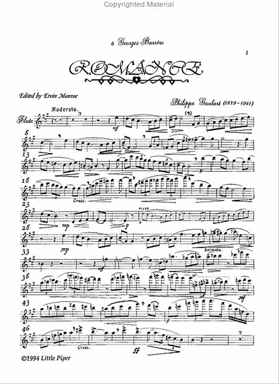 Romance Flute Solo scores gallery preview page 2