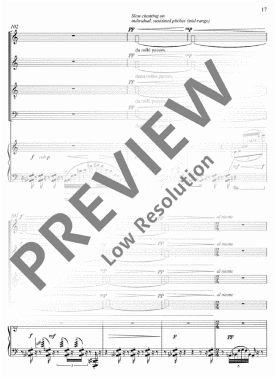 Pacem 4-Part scores gallery preview page 18