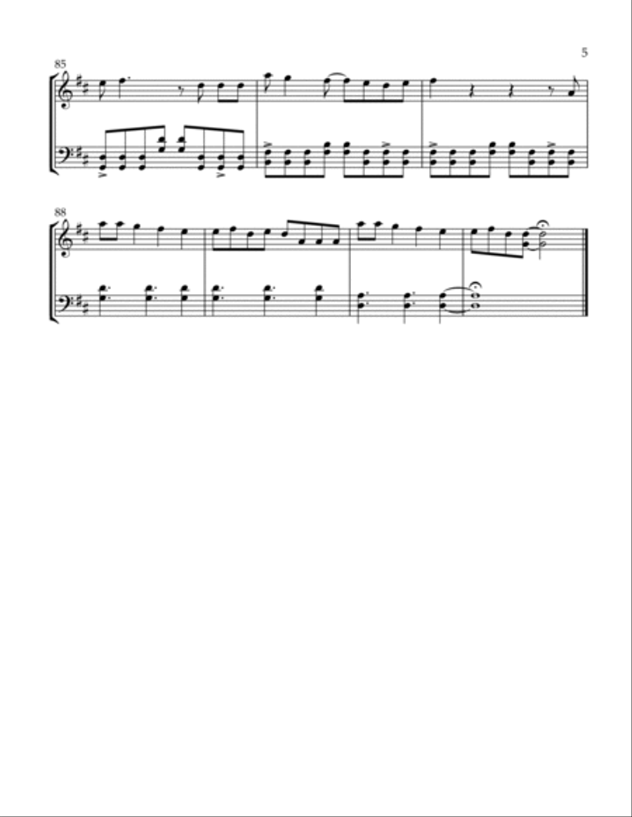 Sugar, We're Goin' Down String Duet scores gallery preview page 5