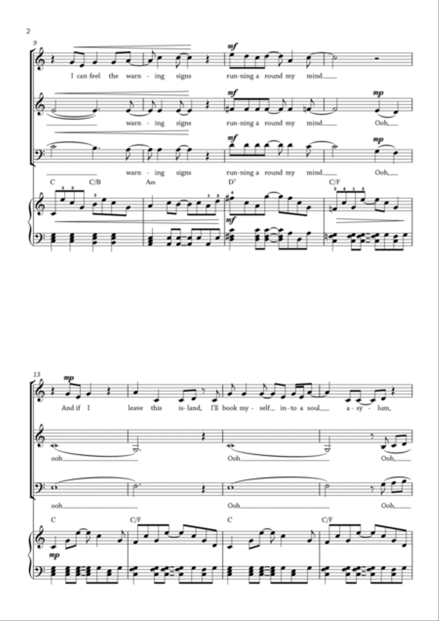 Half The World Away Half The World Away 3-Part scores gallery preview page 2