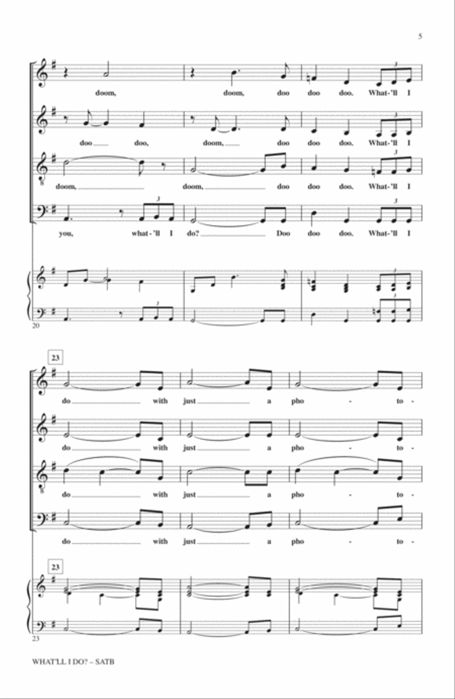 What'll I Do 4-Part scores gallery preview page 4