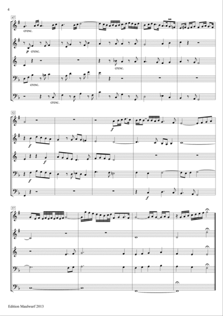 Komm Heiliger Geist Komm Heiliger Geist Brass Quintet scores gallery preview page 4