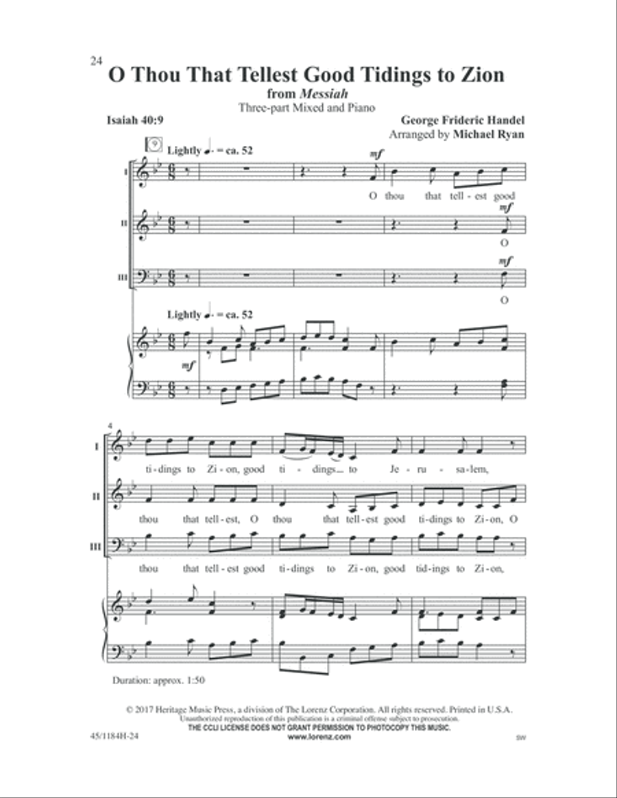 Messiah 3-Part scores gallery preview page 24