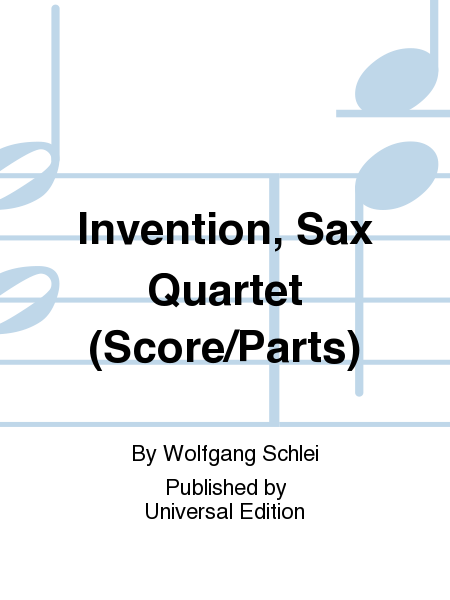 Invention, Sax Quartet (Score/Parts)