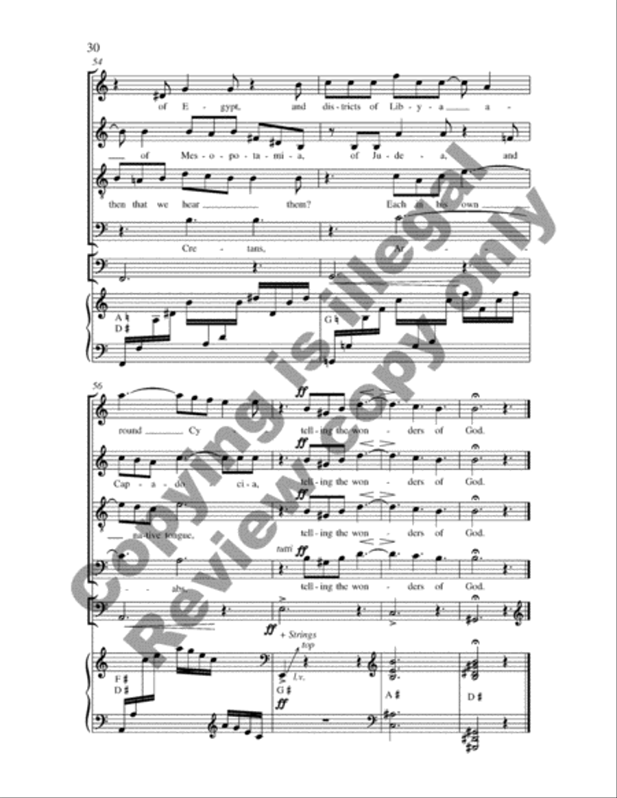 Pentecost Cantata 4-Part scores gallery preview page 15